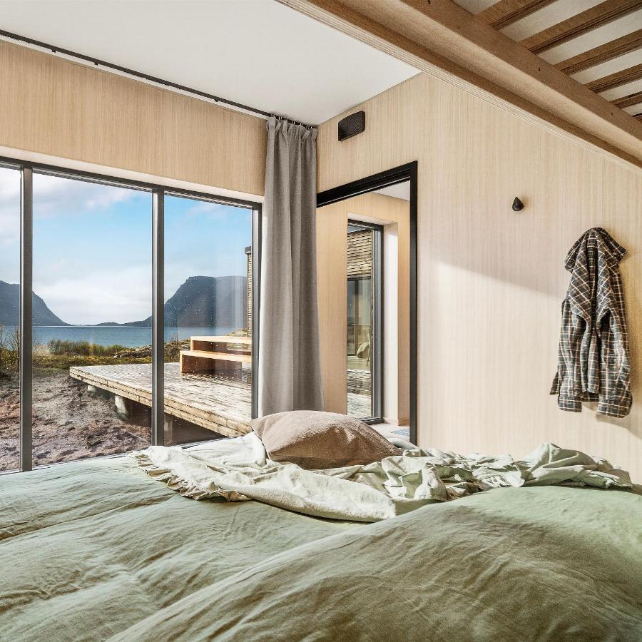 New! Luxury Cabin In Beautiful Lofoten Kleppstad Eksteriør billede