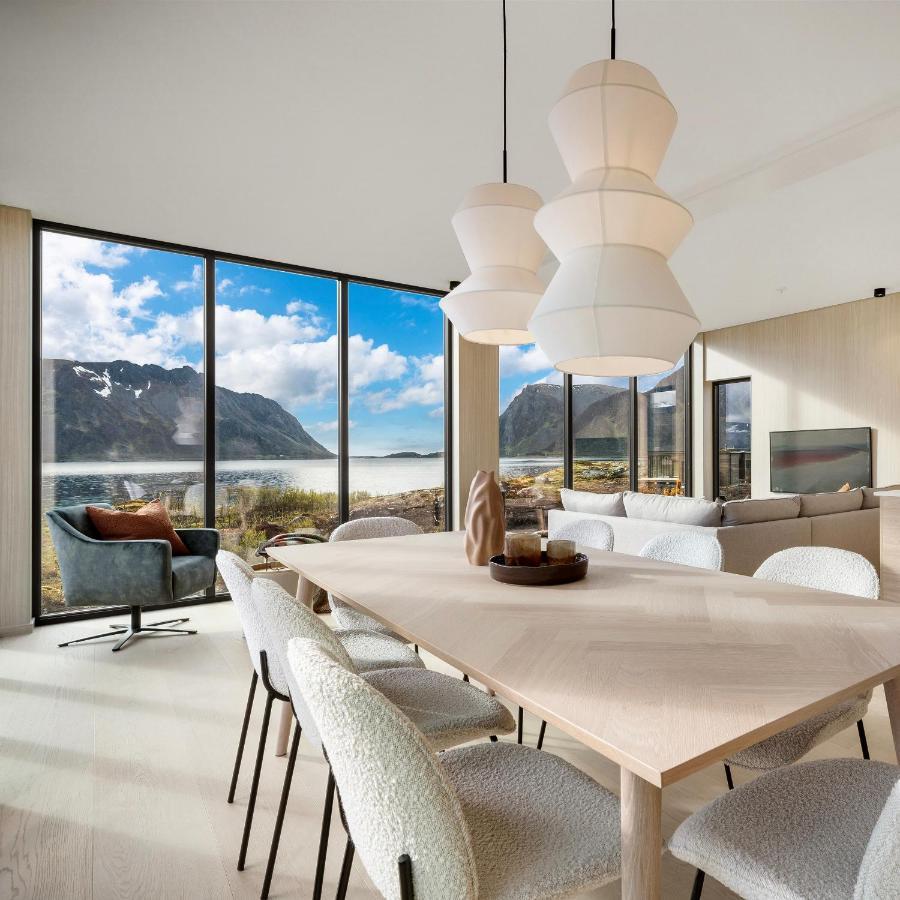 New! Luxury Cabin In Beautiful Lofoten Kleppstad Eksteriør billede