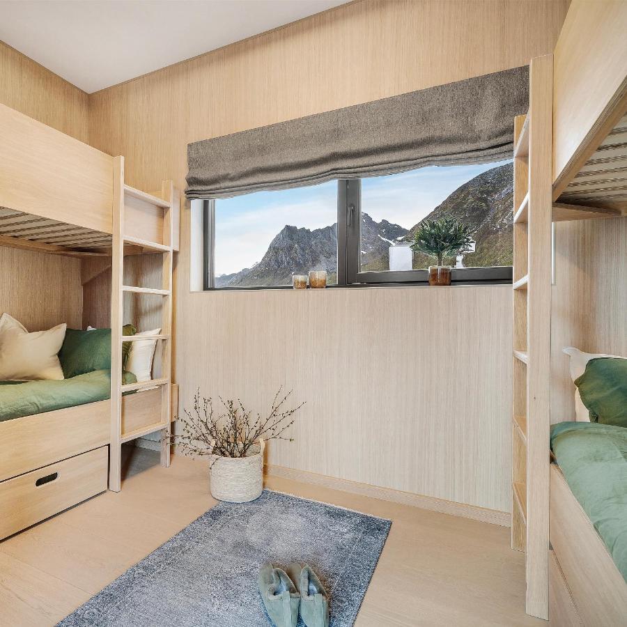 New! Luxury Cabin In Beautiful Lofoten Kleppstad Eksteriør billede